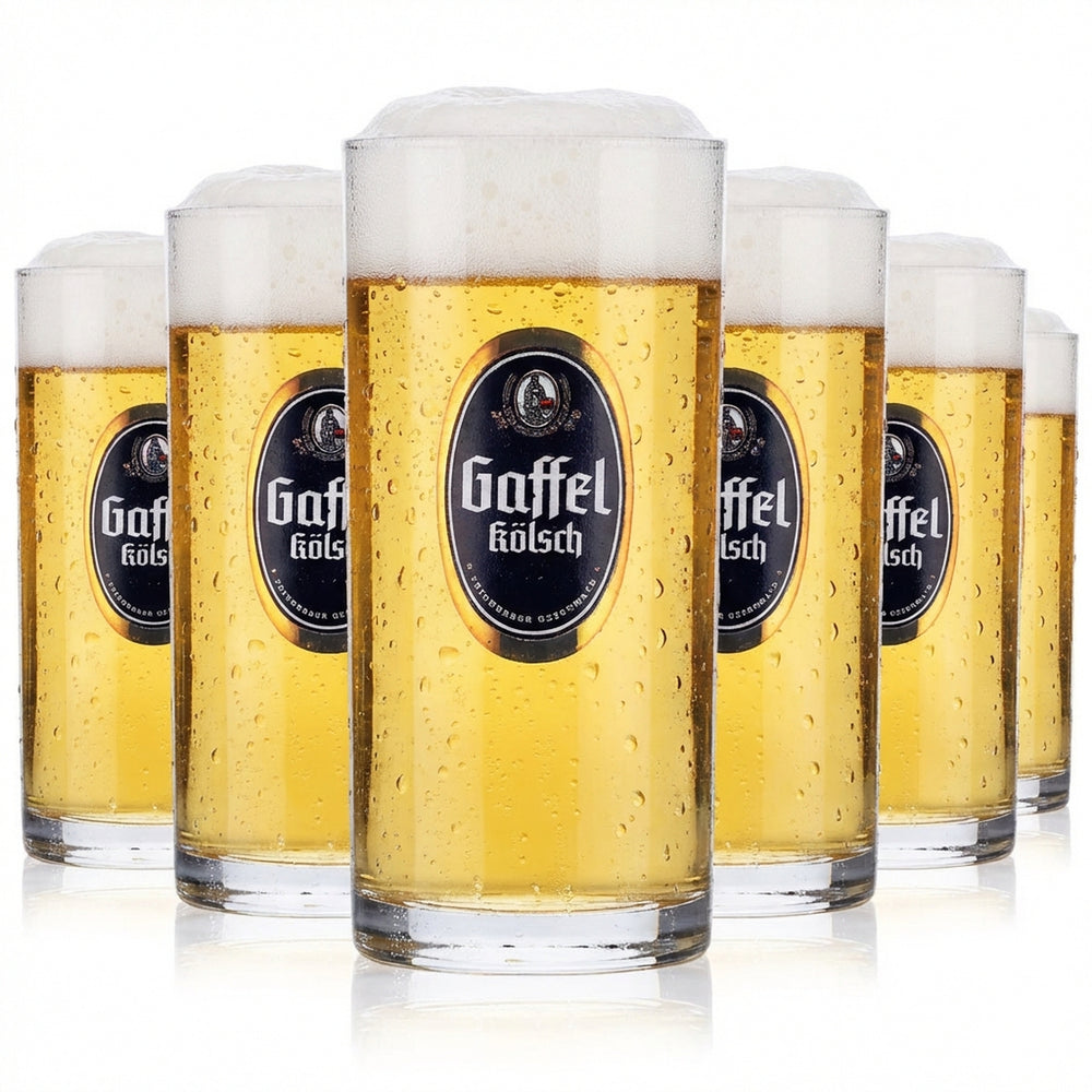 12 verres à bière Gaffel 0,1 l, verres à bière à pied/à tige, verres de dégustation