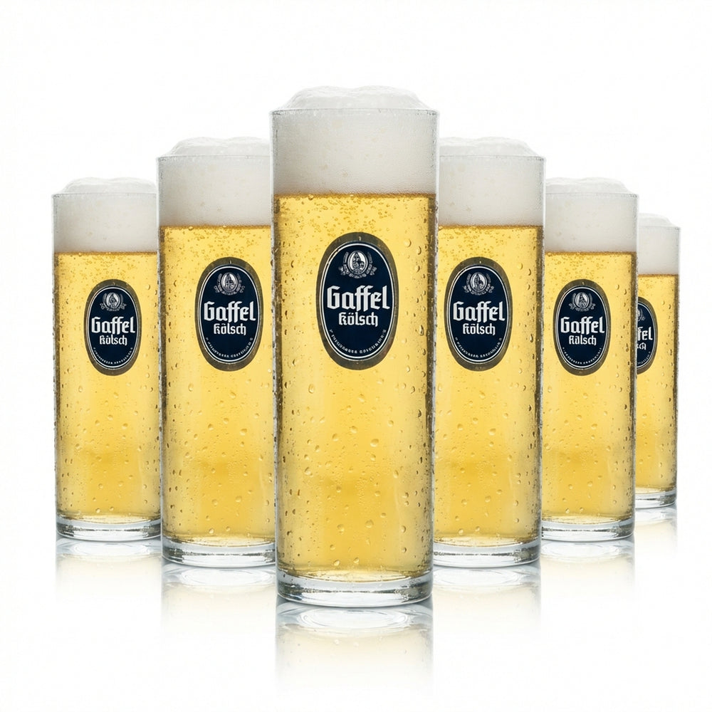 12 verres à bière Gaffel 0,25 l Kölsch Stange Verres Cologne Beer Brasserie Gobelets Rastal