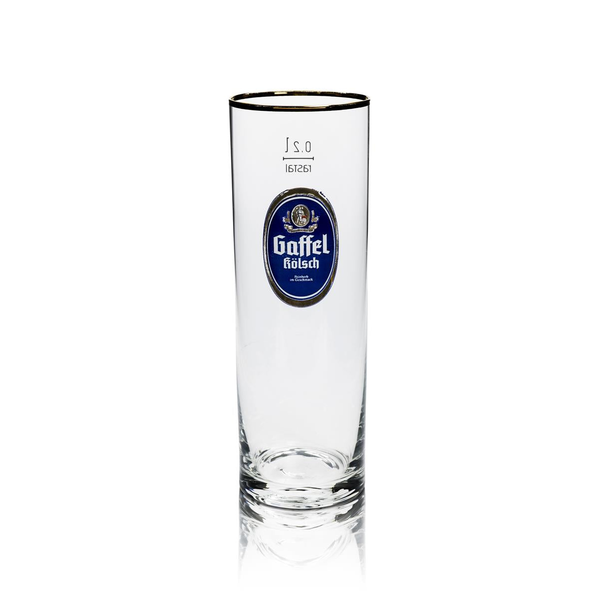 12 verres à bière Gaffel Kölsch 0,2 l avec bord doré Rastal – Vue 2