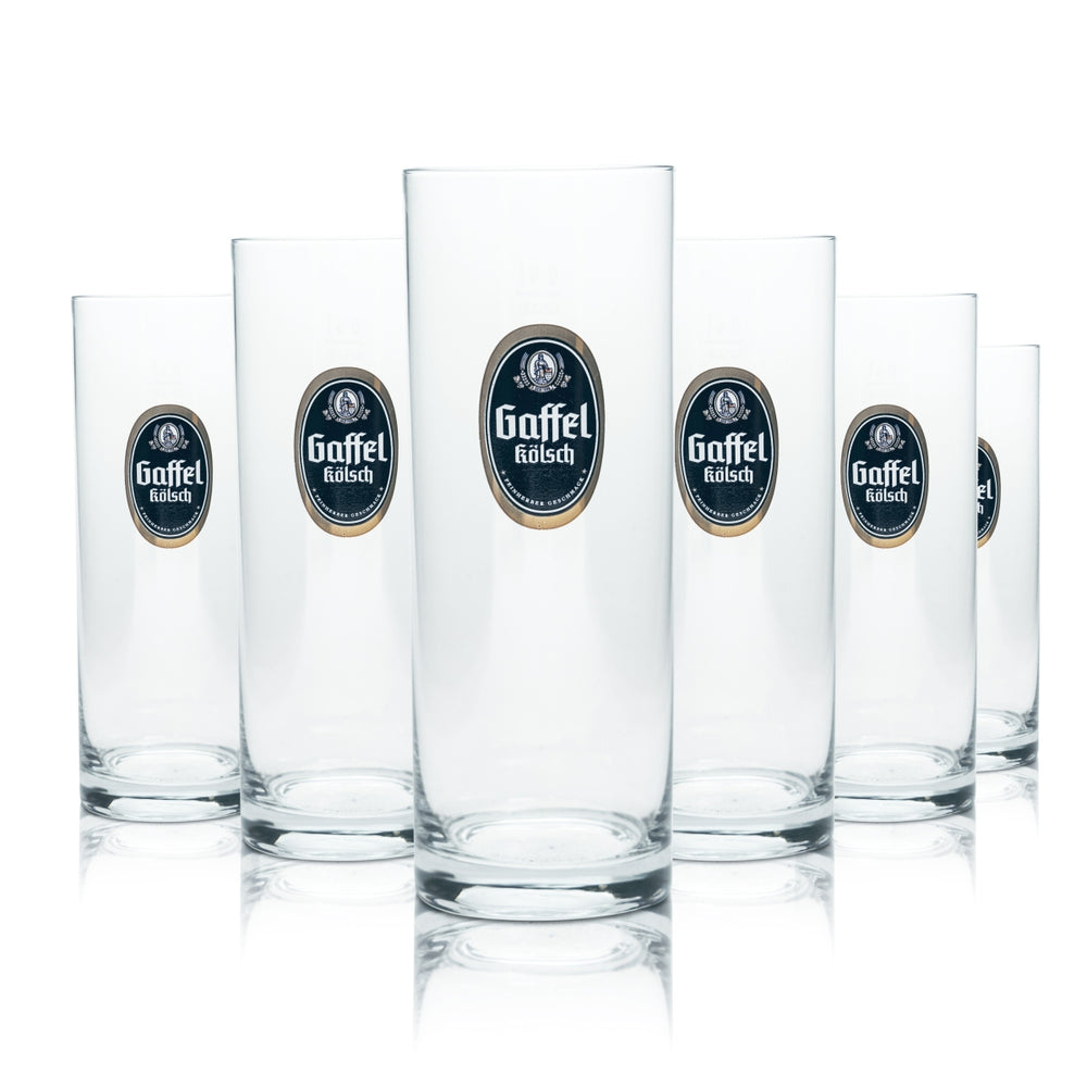 12 verres à bière Gaffel Kölsch 0,4 l, verres à pied, verres à bière, Cologne, bistrot, bar gastronomique, Alt