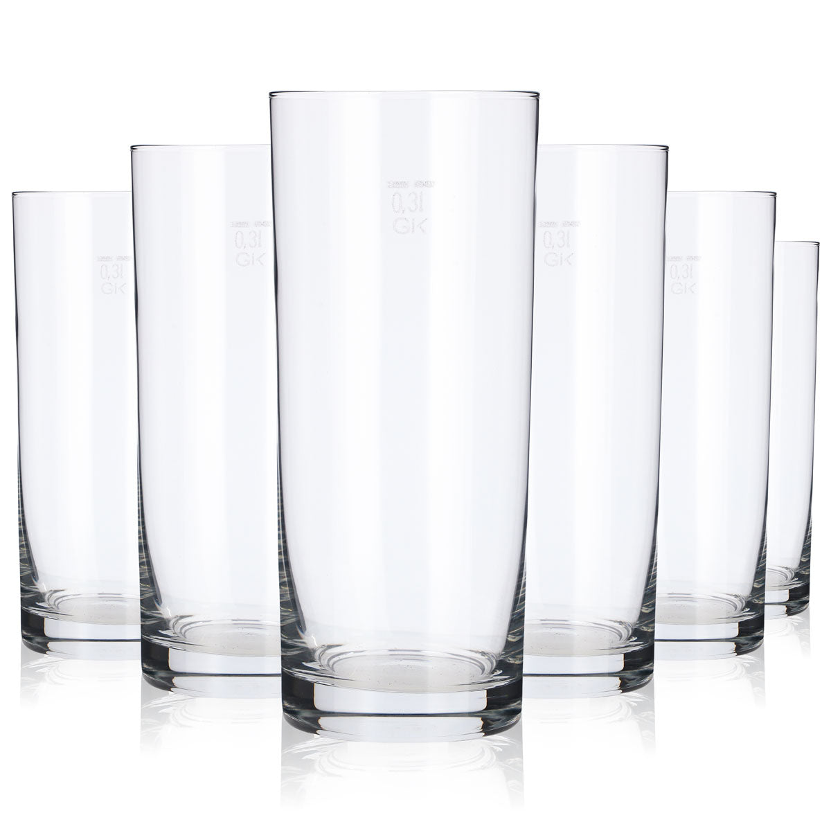 12 verres à cocktail 0,3 l, verres à cola Glaser Willi Becher Blanco – Vue 5