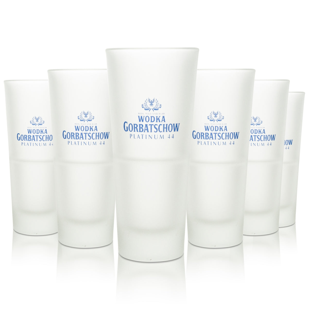 12 verres à vodka Gorbatschow Longdrink en verre dépoli 296 ml empilables