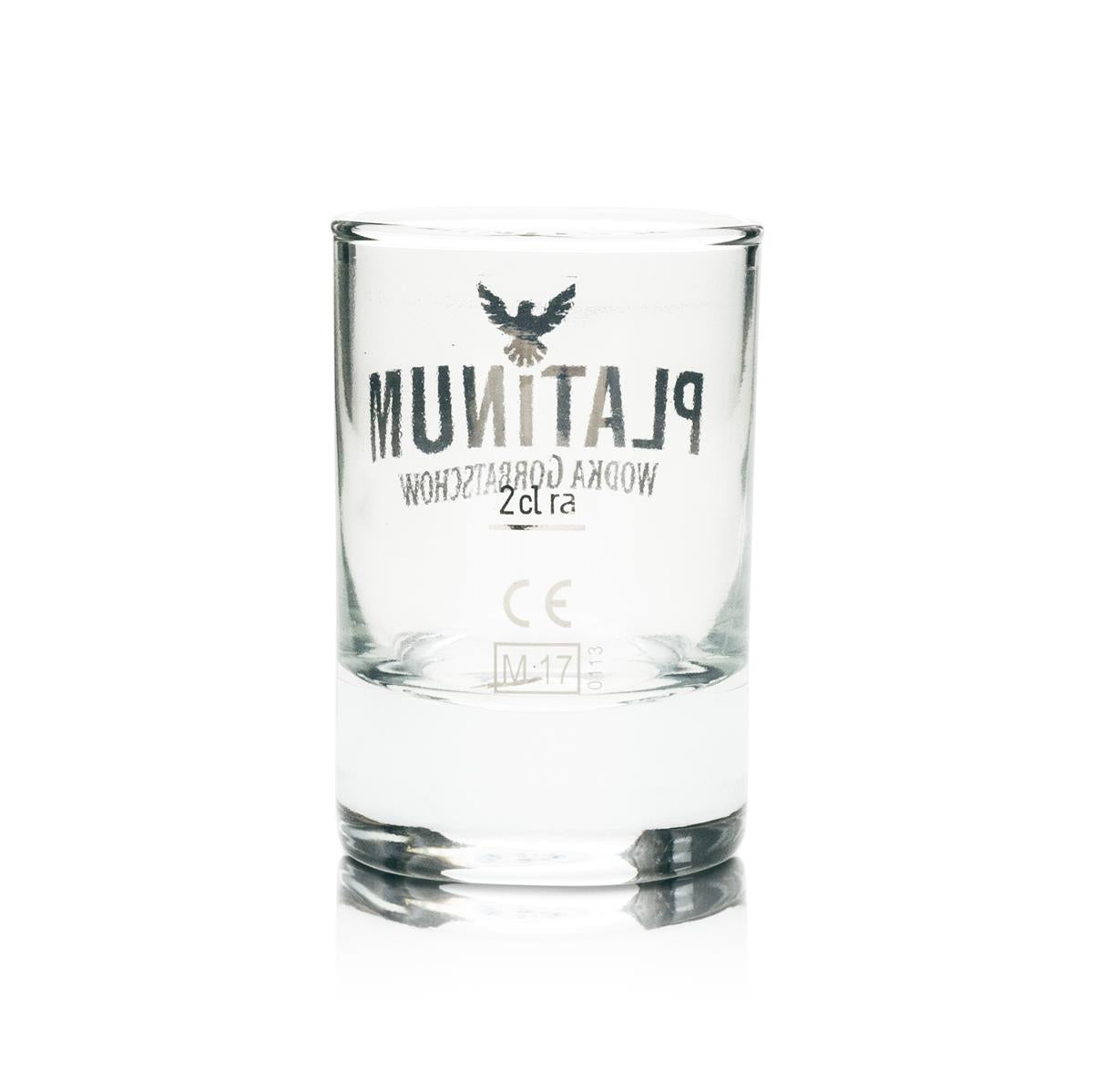 12 verres à shot en verre Gorbatschow Vodka Platinum 2 cl – Vue 3