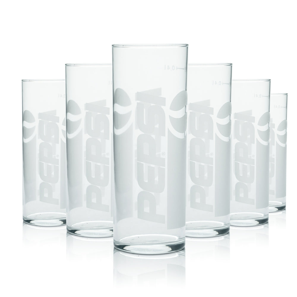 12 verres Pepsi 0,4 l, gobelets, verres à eau, boissons gazeuses, cola, gastronomie, calibrés