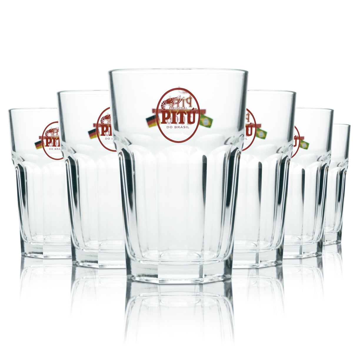 12 verres à cocktail Pitu Cachaca 0,3 l Longdrink Coupe du monde Brésil Cocktail Caipirinha