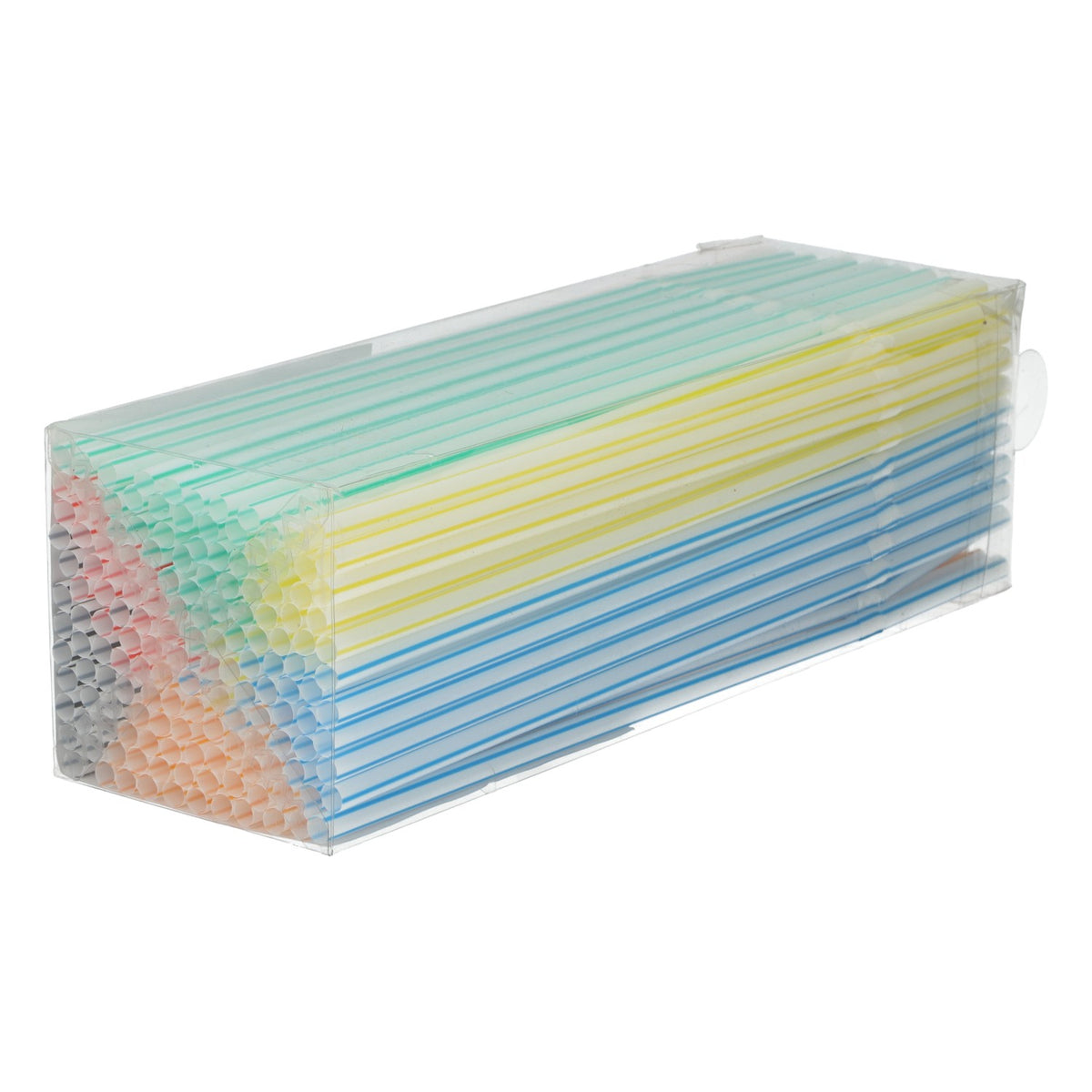 150 pailles pliables colorées, 0,5 x 21 cm, en plastique, pour fêtes et cocktails