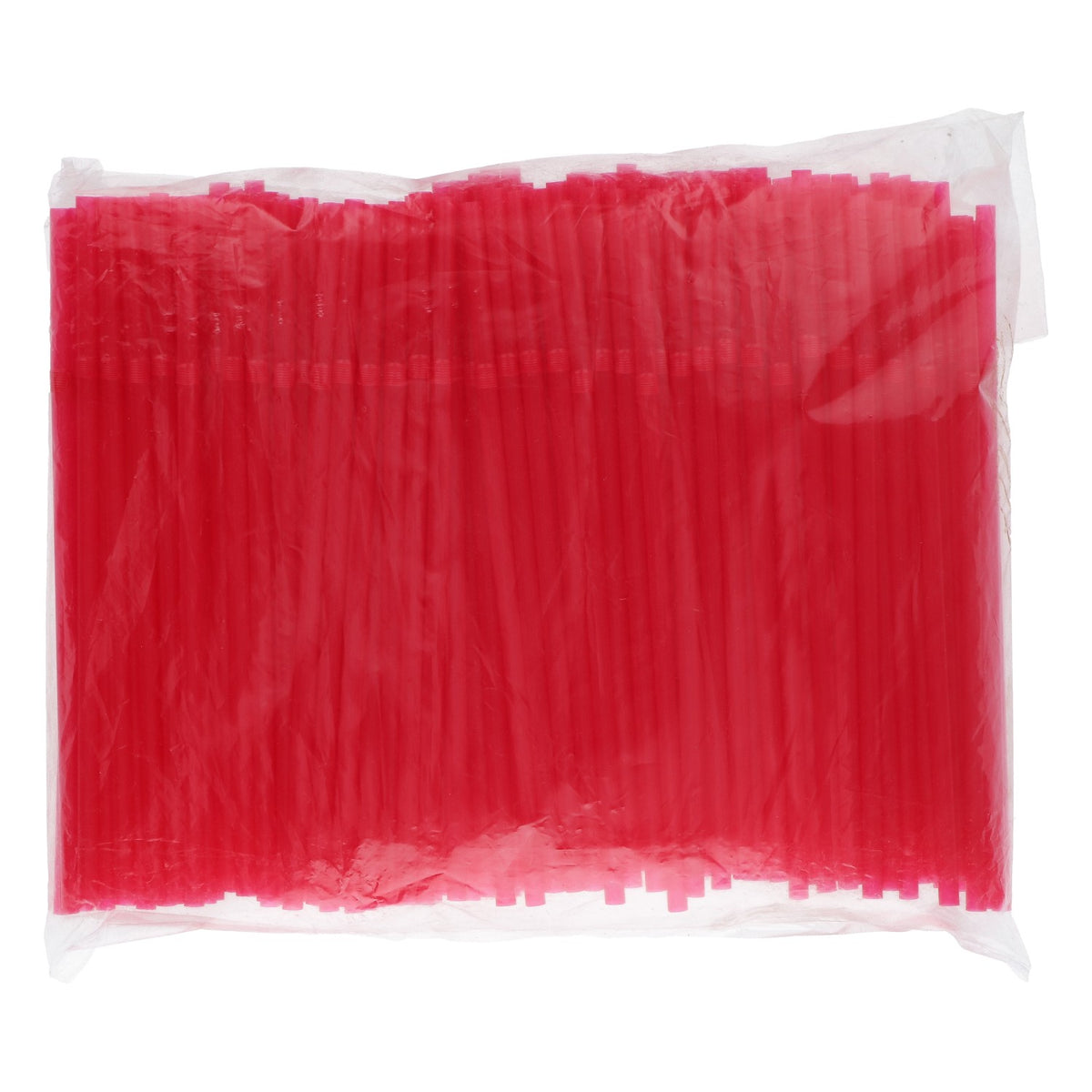 150 pailles pliables, rouges, en plastique, pour cocktail, 0,5 x 20,5 cm