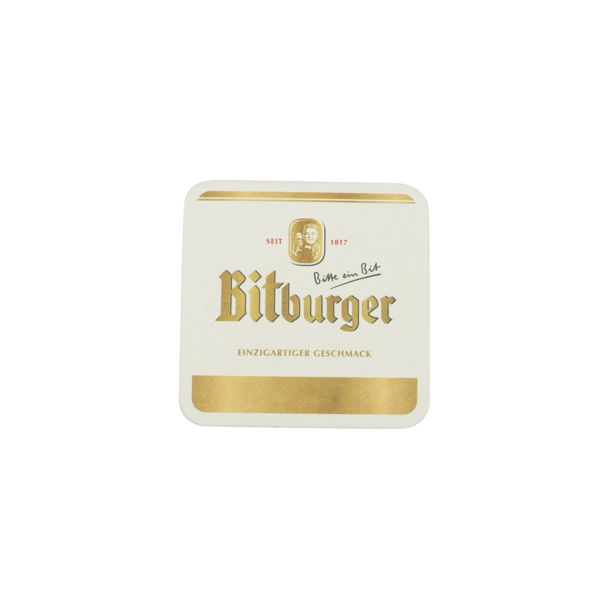 150 sous-verres Bitburger 10 x 10 cm, sous-verres en feutre pour verre, protection de table
