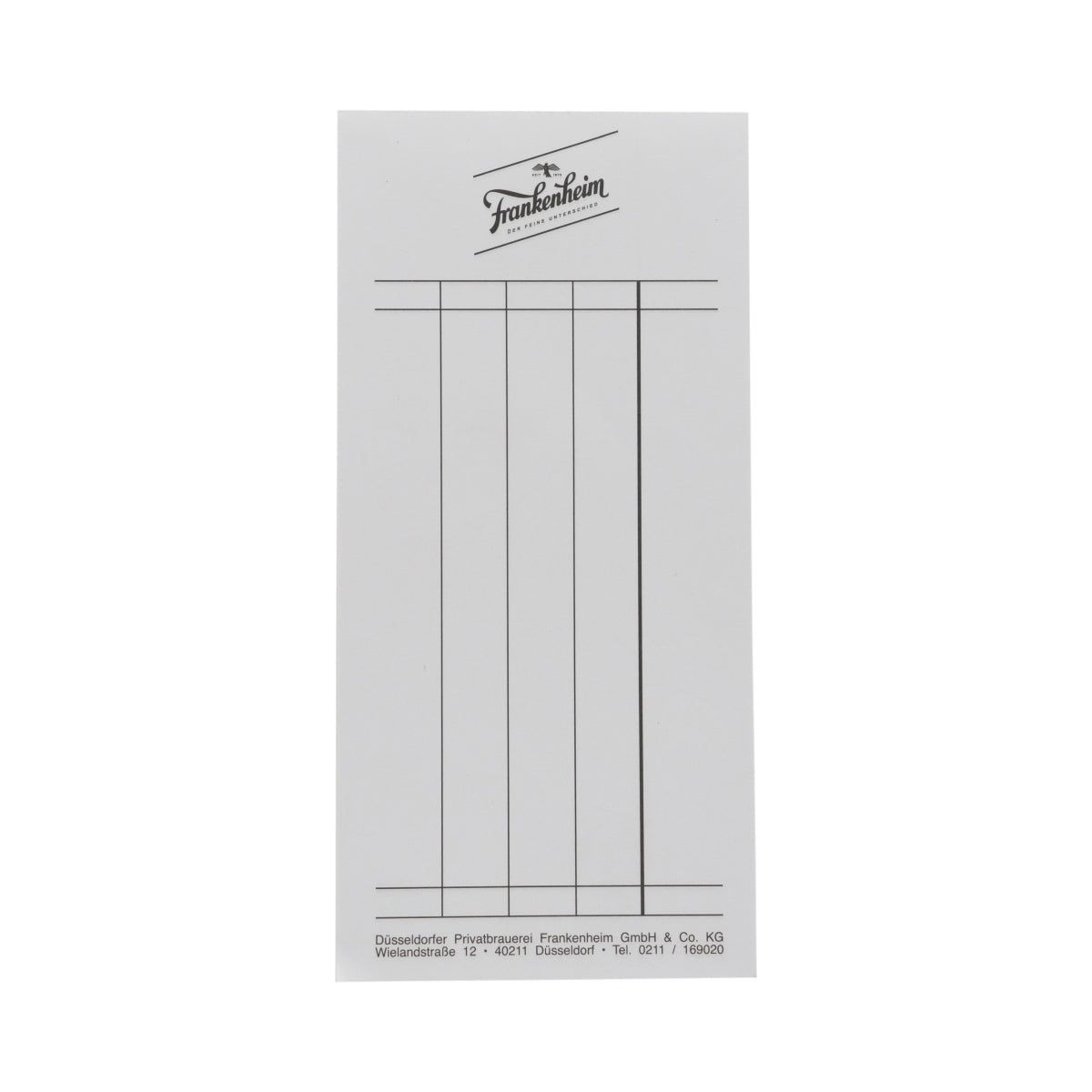 16x Frankenheim Bier Skatblock 5 colonnes Tableau Jeux de cartes Compter Échelle Beer