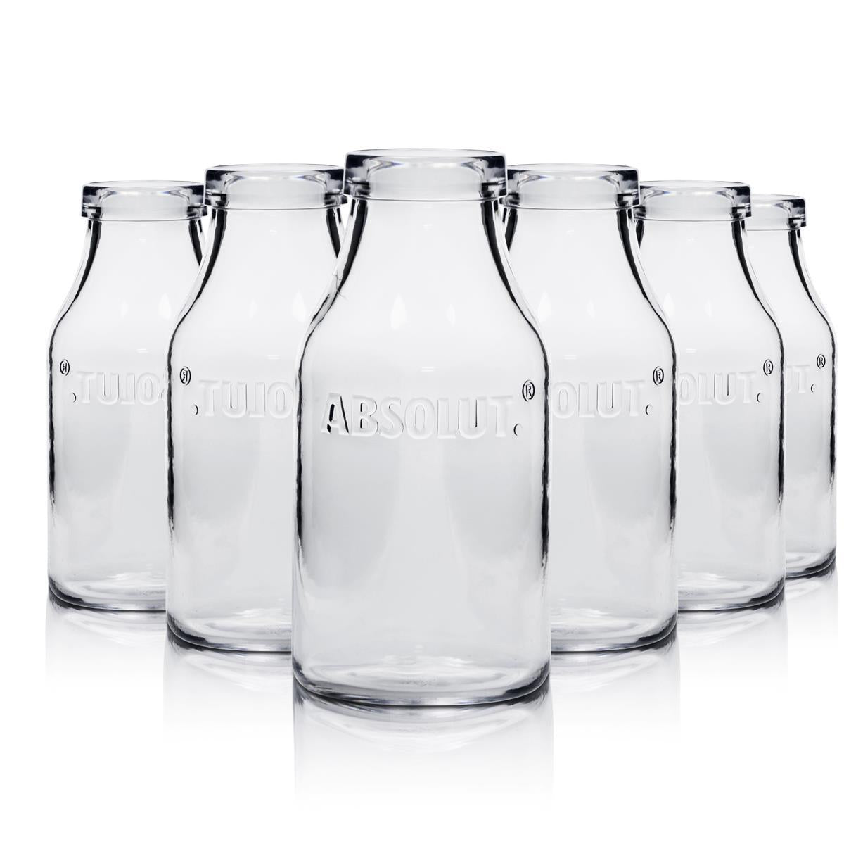 1x Absolut Vodka Verre bouteille de lait en plastique petit