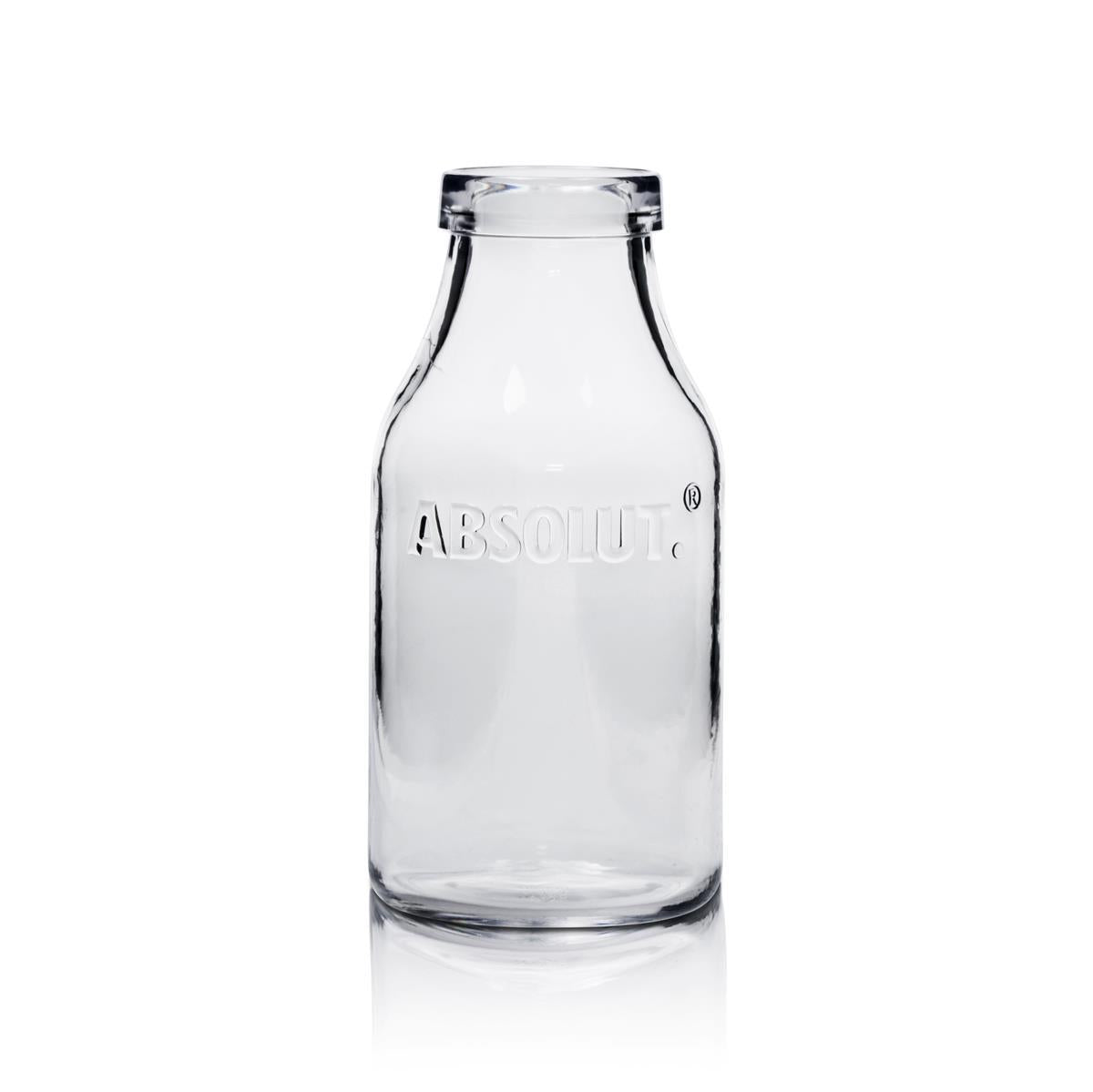 1x Absolut Vodka Verre bouteille de lait en plastique petit – Vue 2