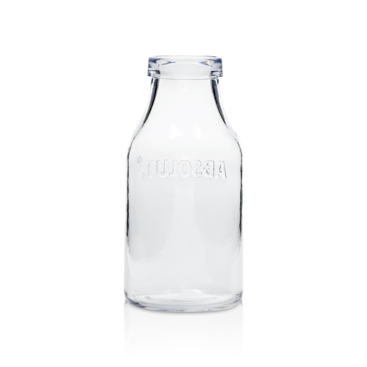 1x Absolut Vodka Verre bouteille de lait en plastique petit – Vue 3