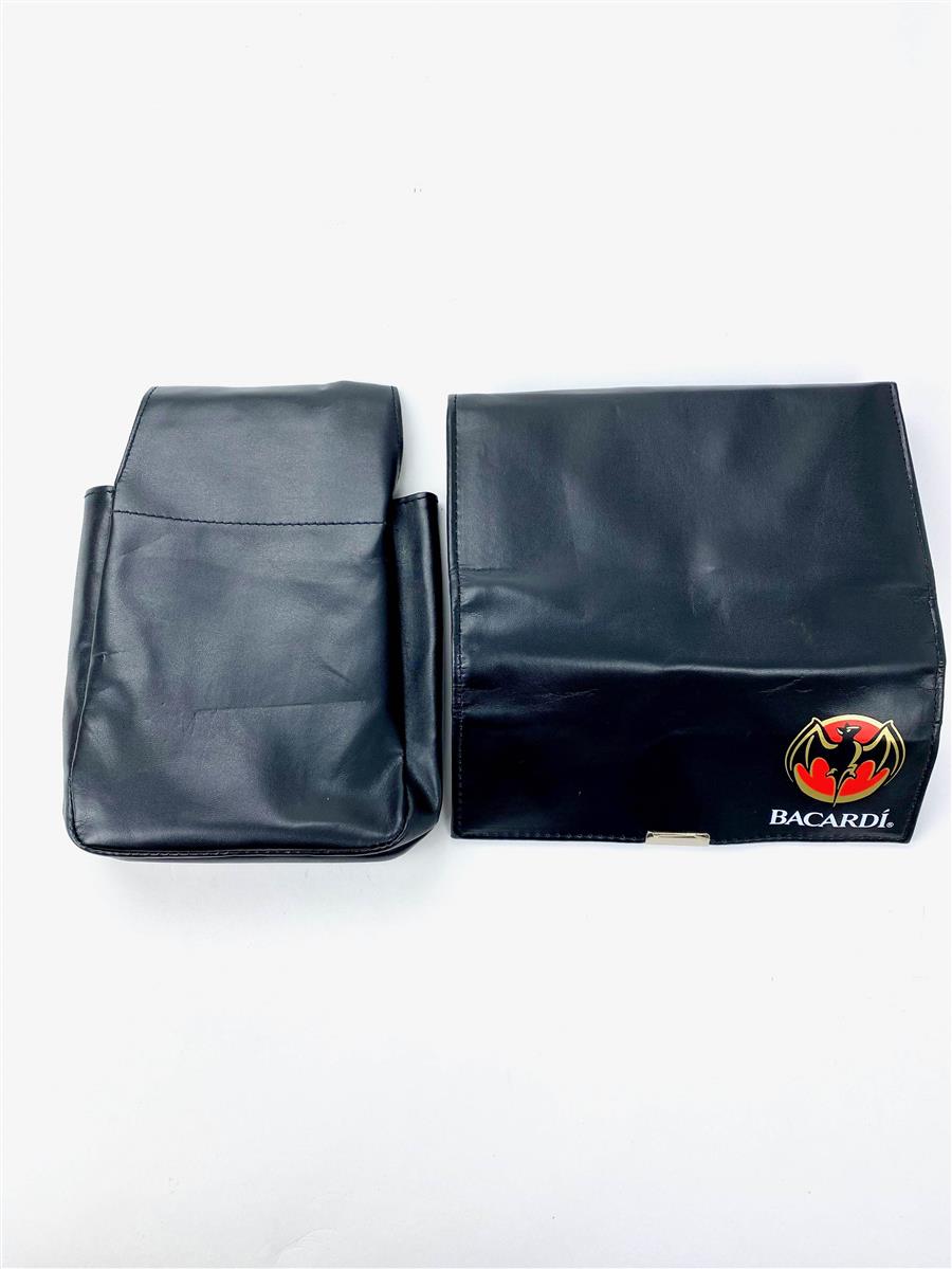 1x Bacardi Rum Porte-monnaie et support noir imitation cuir – Vue 3