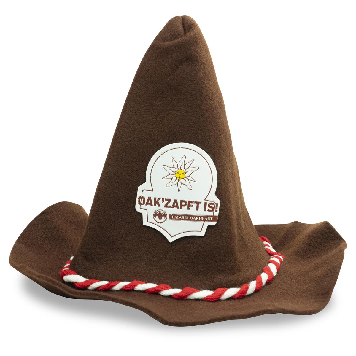 1x chapeau en feutre Bacardi Rum, marron Oak Zapft is