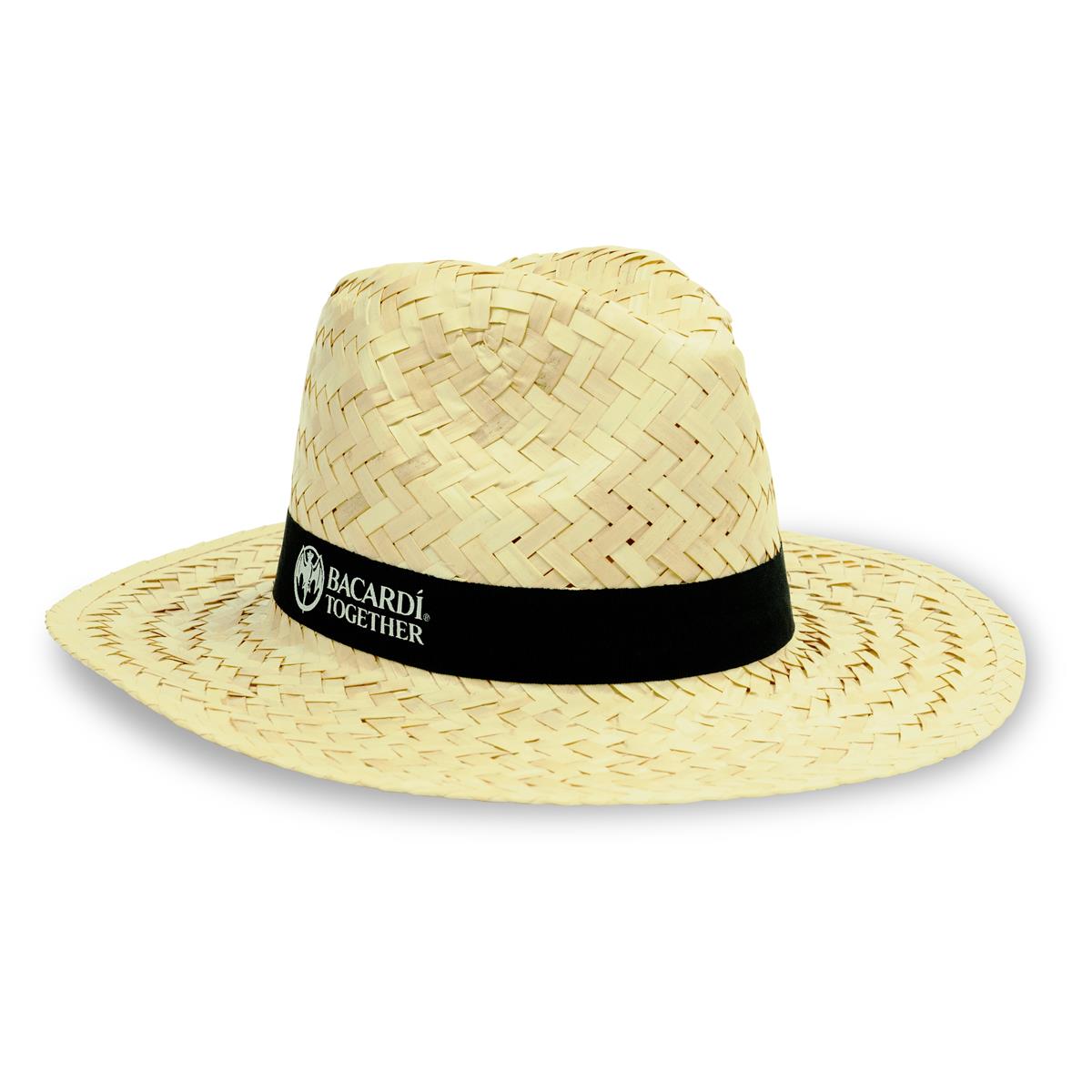 1x Bacardi Rum Strohhut naturel Bacardi together