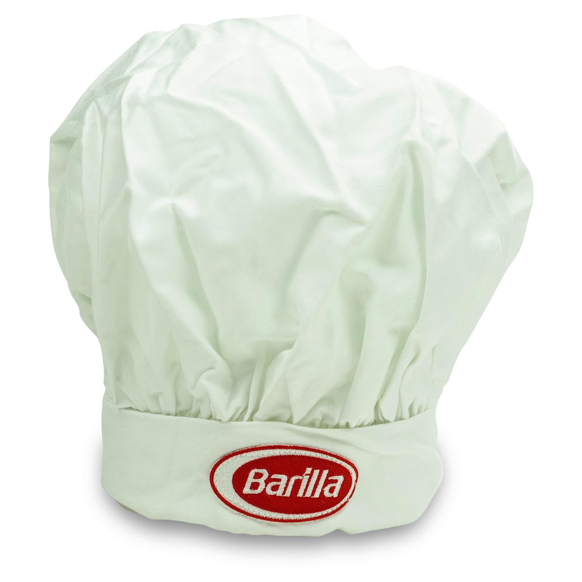 1x Toque de chef Barilla pour pâtes, blanche, réglable