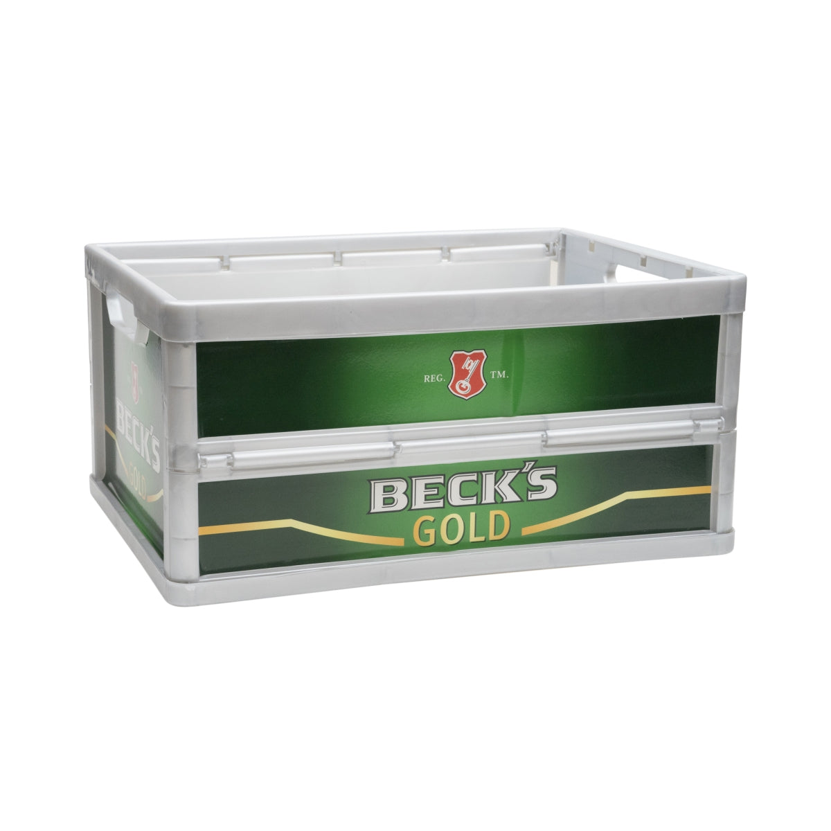 1x Becks Bier Boîte pliante Becks-Gold 47x35x23