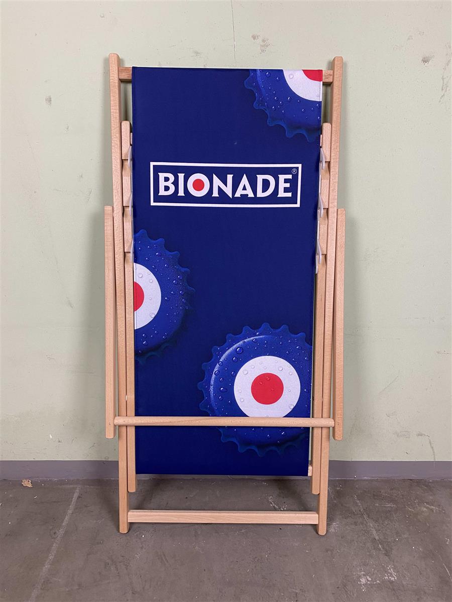 1x Bionade Softdrinks chaise longue bleue sans accoudoirs – Vue 3