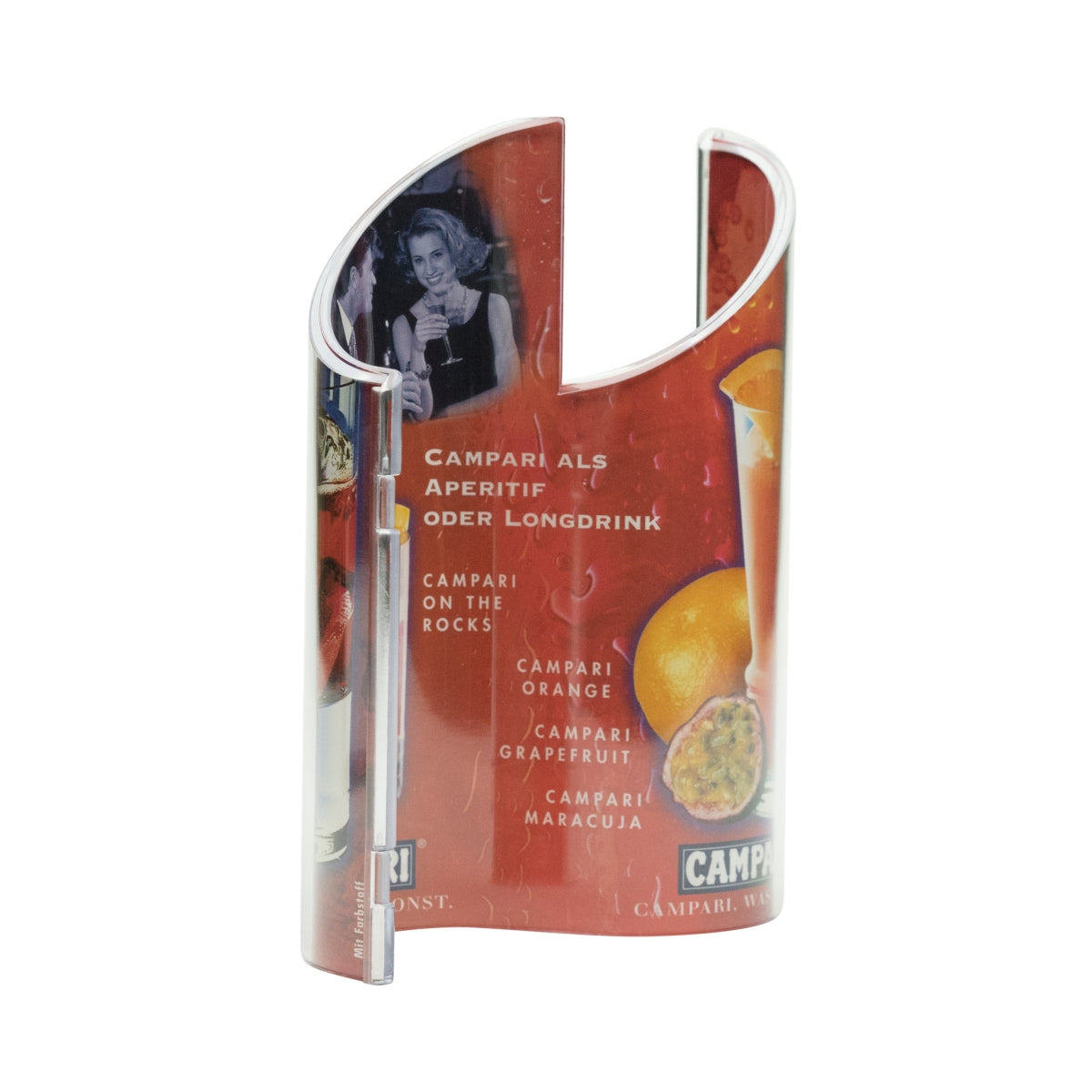 1x présentoir de table ondulé pour liqueur Campari – Vue 2