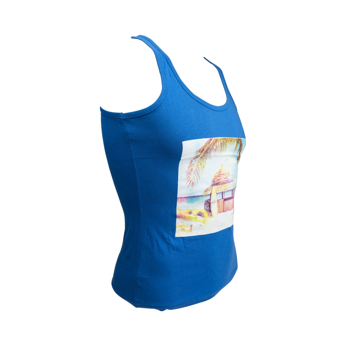 1 débardeur Corona pour femmes, bleu avec motif, taille S – Vue 2
