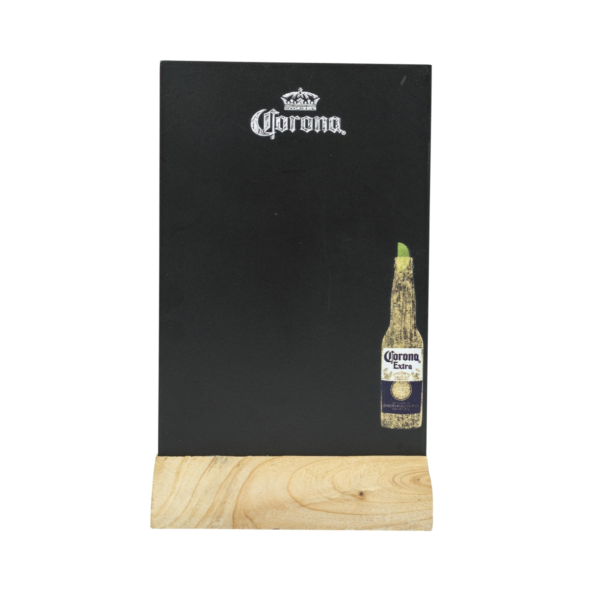1x petit chevalet de table Corona en bois avec craie et pinces métalliques – Vue 2