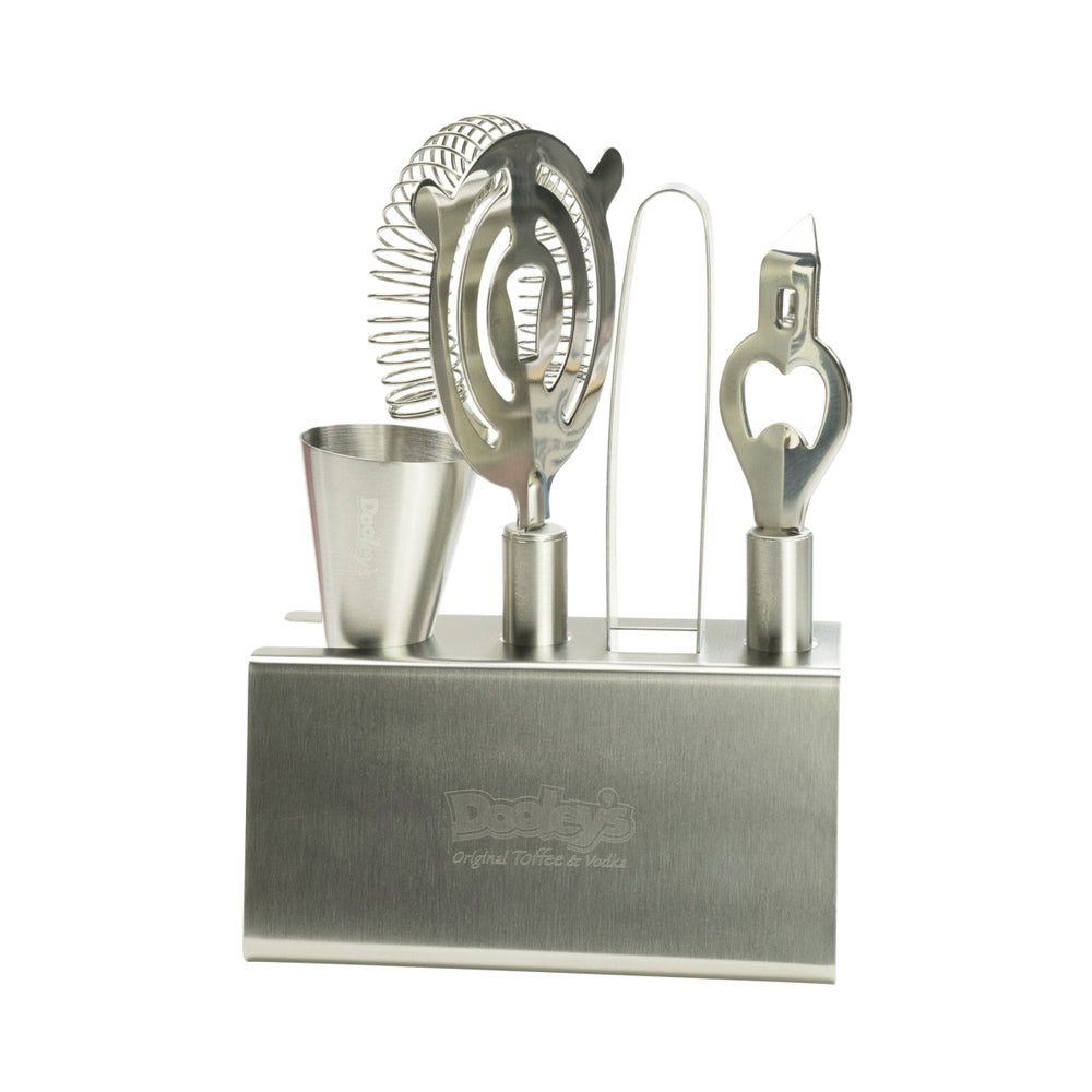 1x Set d'accessoires pour bar à cocktails Dooley's Likör en acier inoxydable