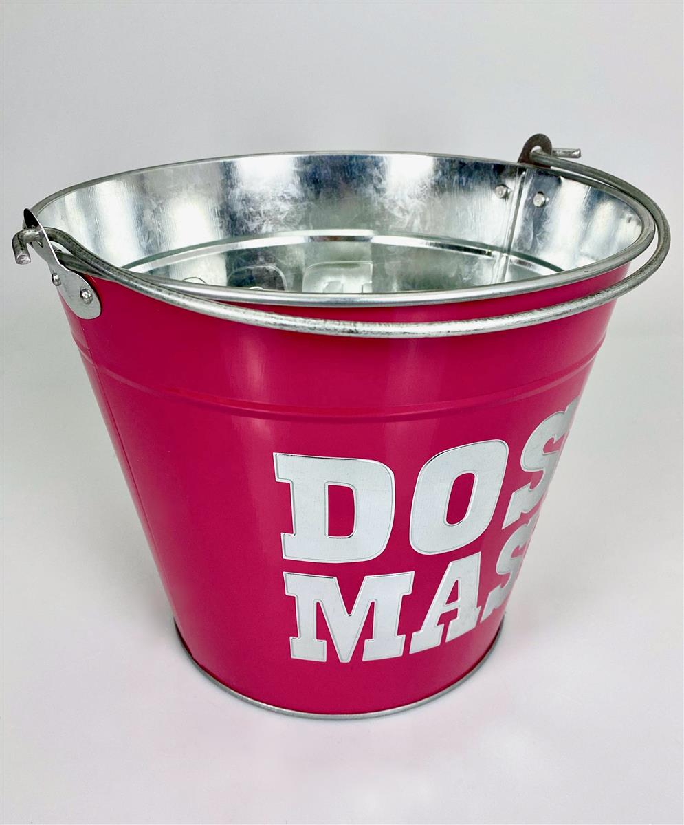 1x refroidisseur à liqueur Dos Mas, seau métallique rose, 10 l – Vue 4
