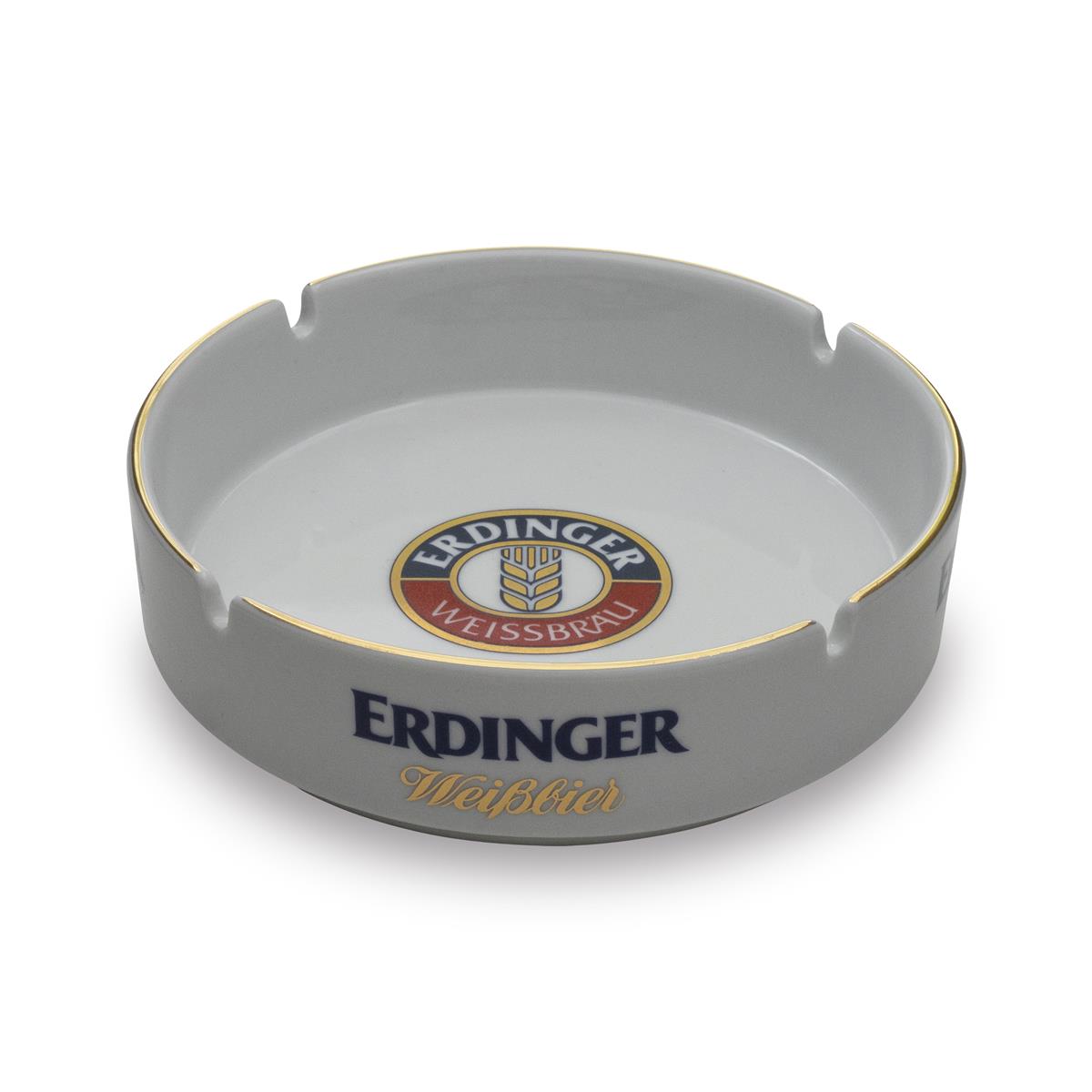1x cendrier Erdinger en céramique blanc grand format 14,5 cm
