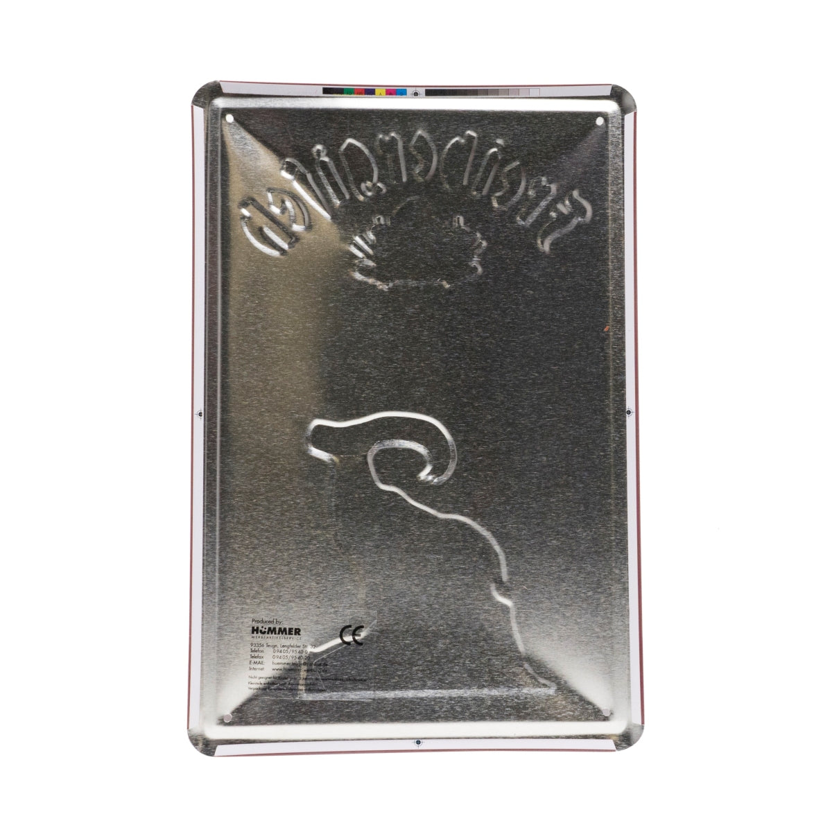 1x plaque métallique « Bière de Freiberg » Freibergisch Bock Dunkel – Vue 2
