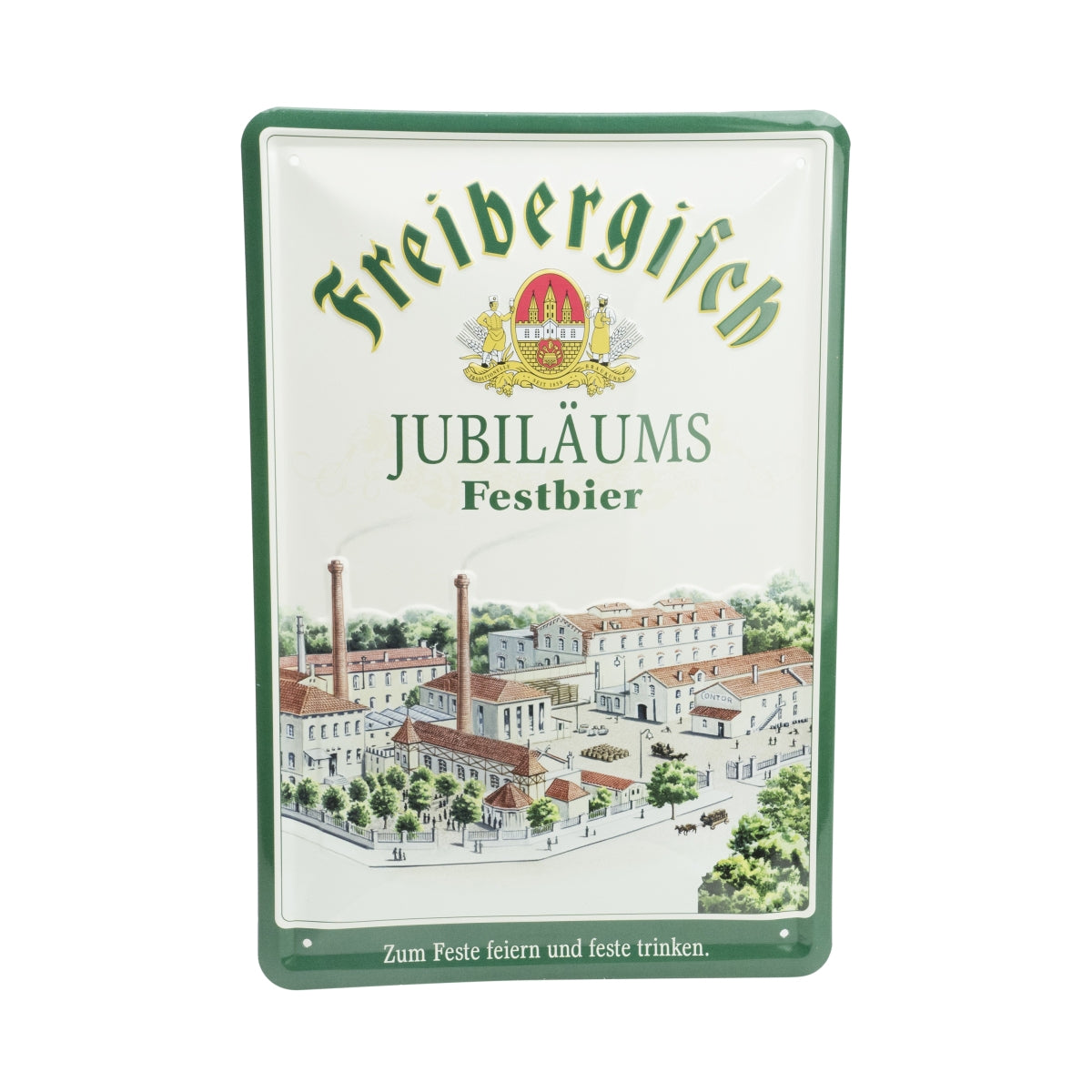 1x plaque métallique « Bière de Fribourg » Bière anniversaire