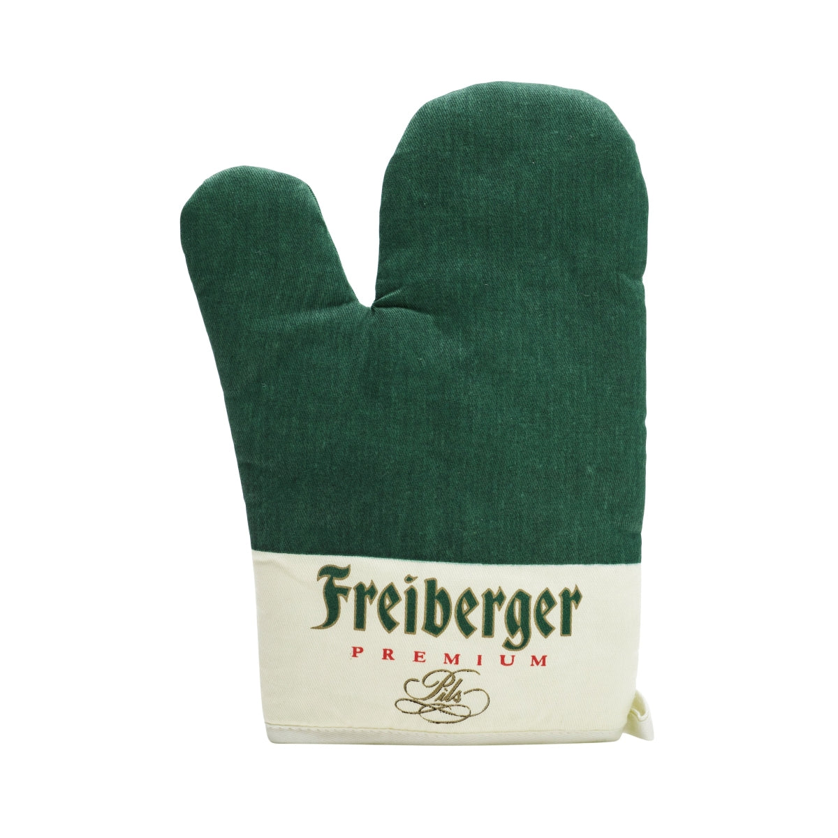 1x gant de barbecue vert Freiberger Bier