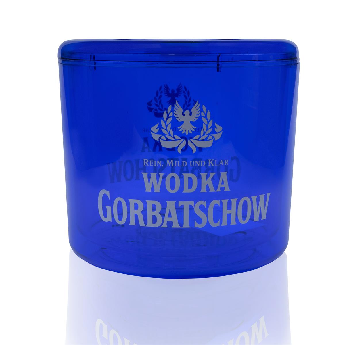 1x refroidisseur à vodka Gorbatschow 8 l, glacière bleue