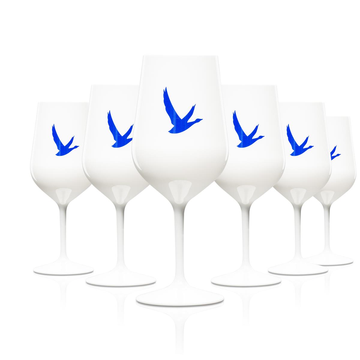 1x verre à vodka Grey Goose blanc en acrylique