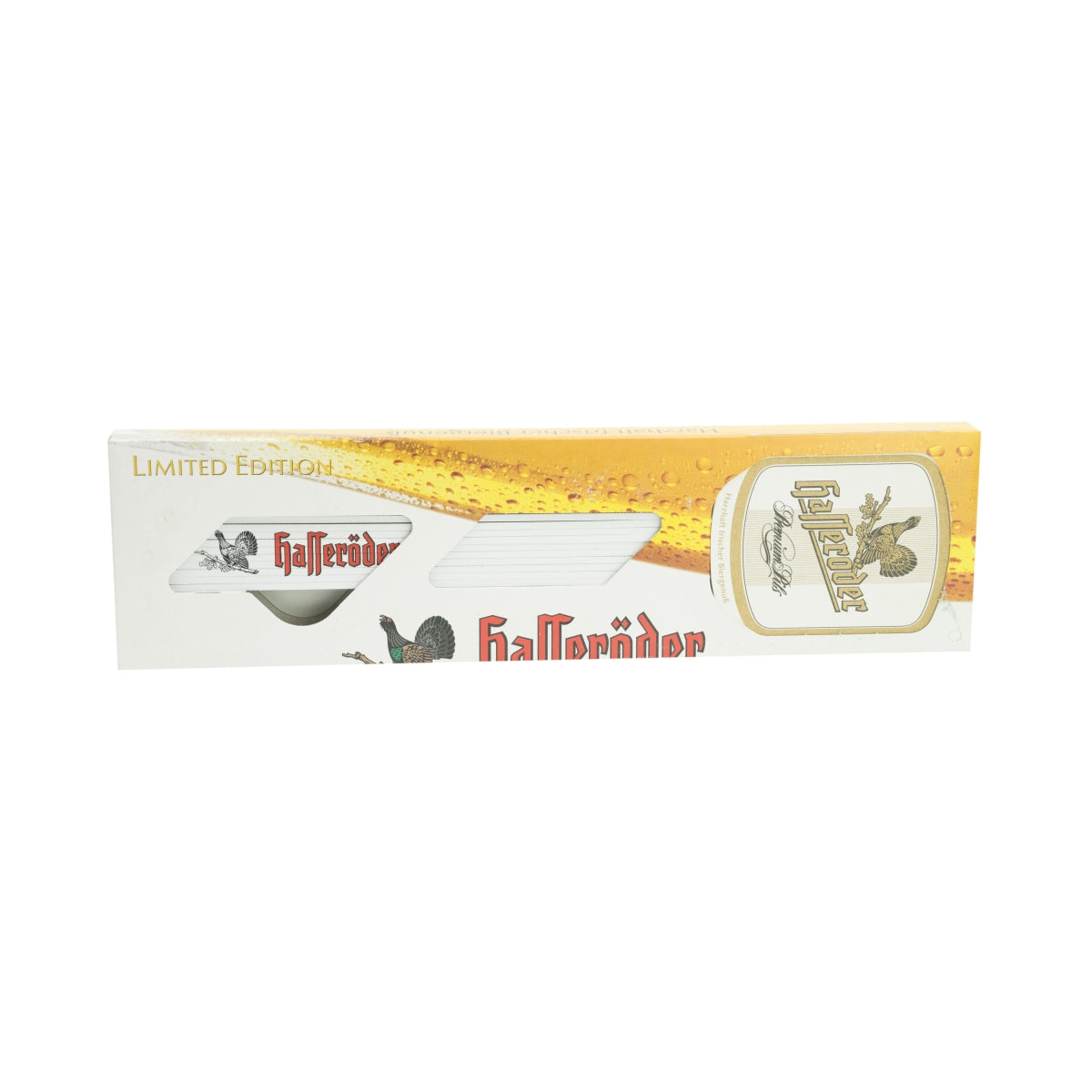 1x mètre en bière Hasseröder avec sous-verre