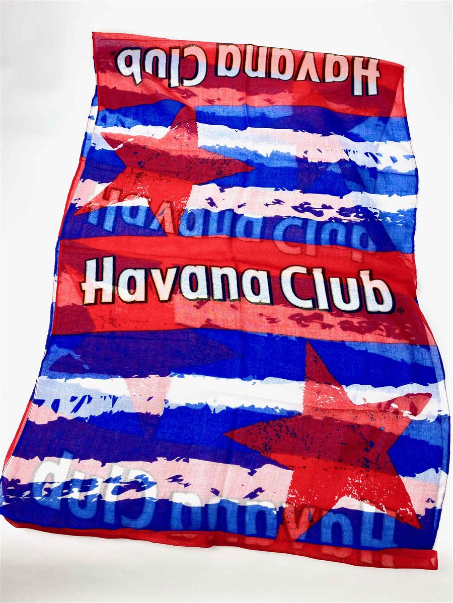 1x Havana Rum écharpe rouge bleu
