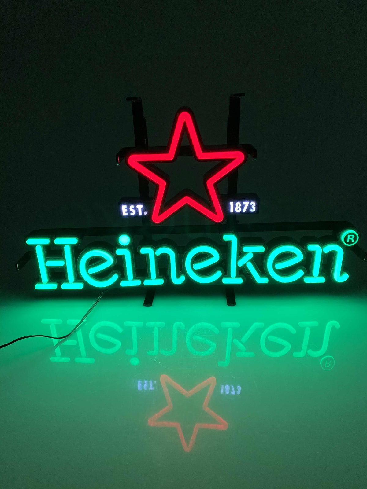 1x enseigne lumineuse Heineken en néon, petit modèle