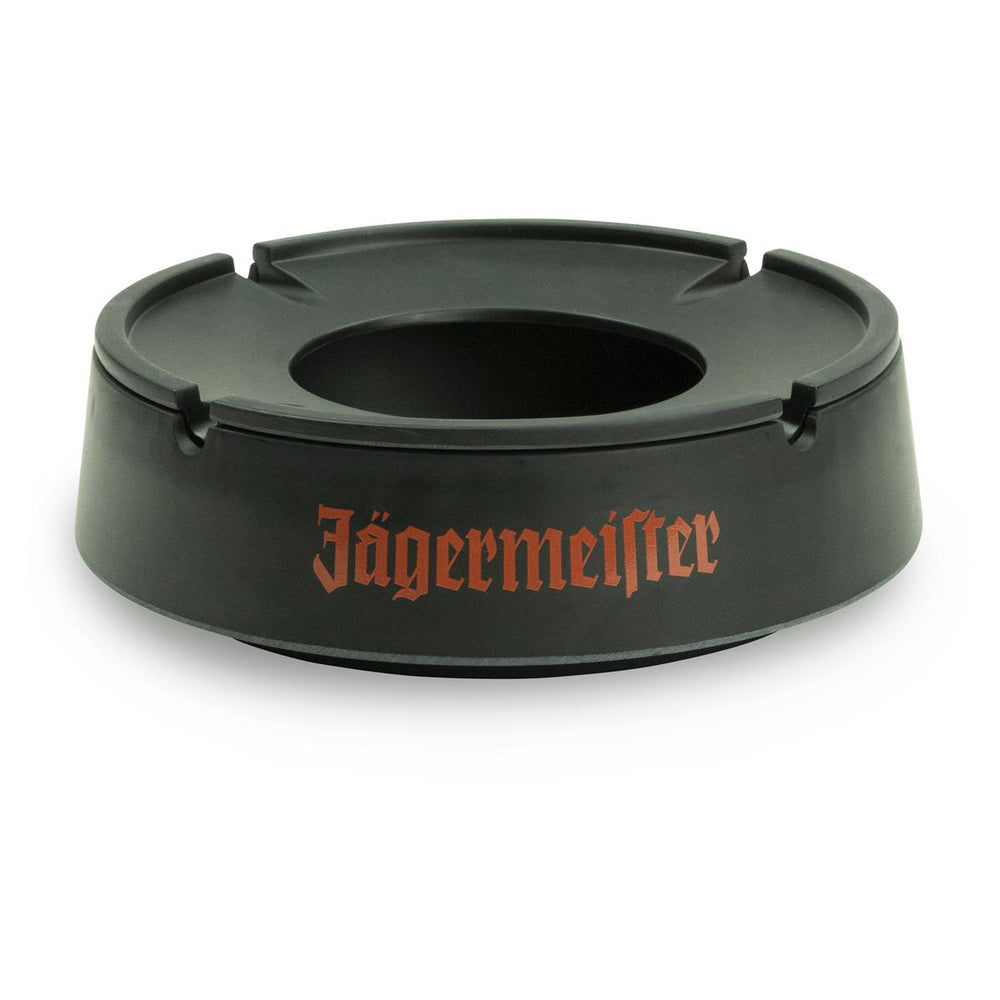 1x cendrier en plastique noir Jägermeister