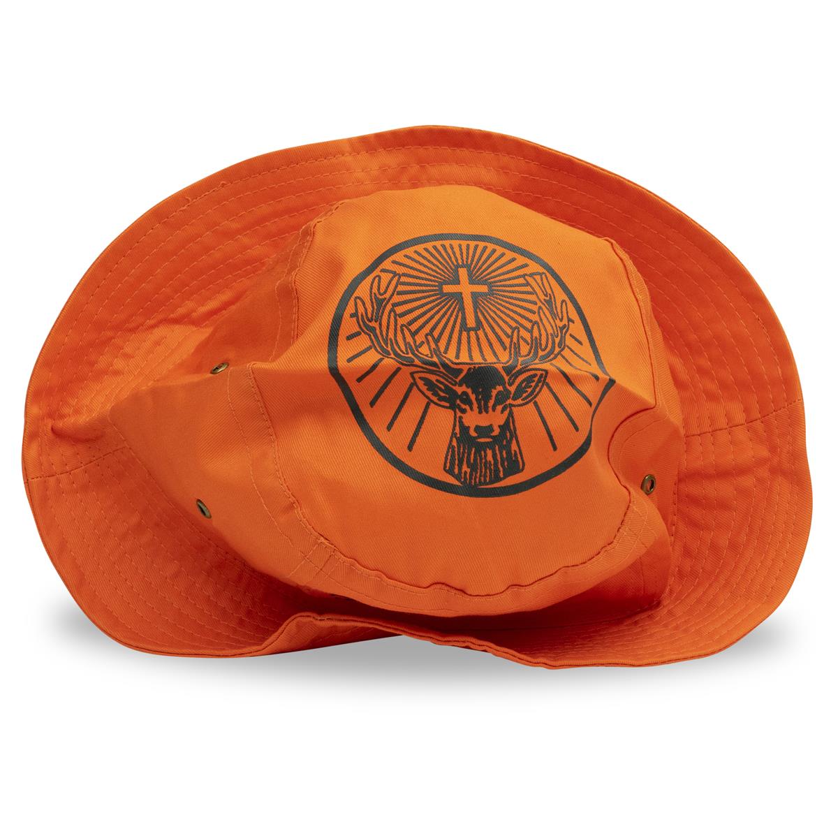 1x casquette de pêcheur orange Jägermeister – Vue 2