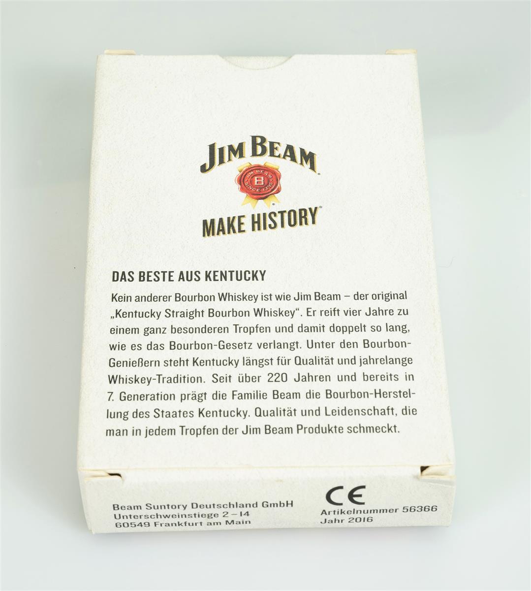 1 jeu de cartes Jim Beam Whiskey, boîte en carton blanc – Vue 3