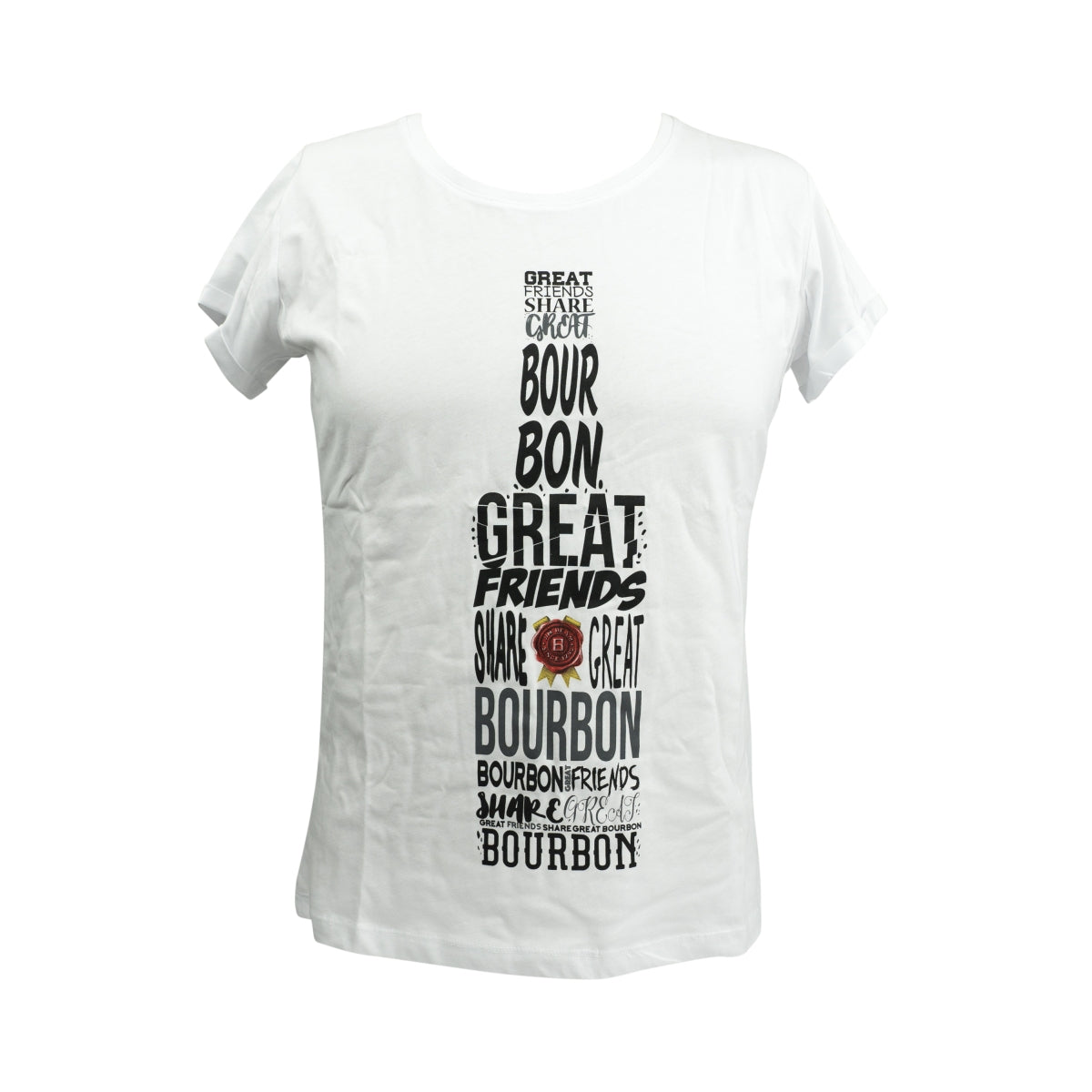 1x T-shirt Jim Beam Whiskey pour femmes, blanc, taille M