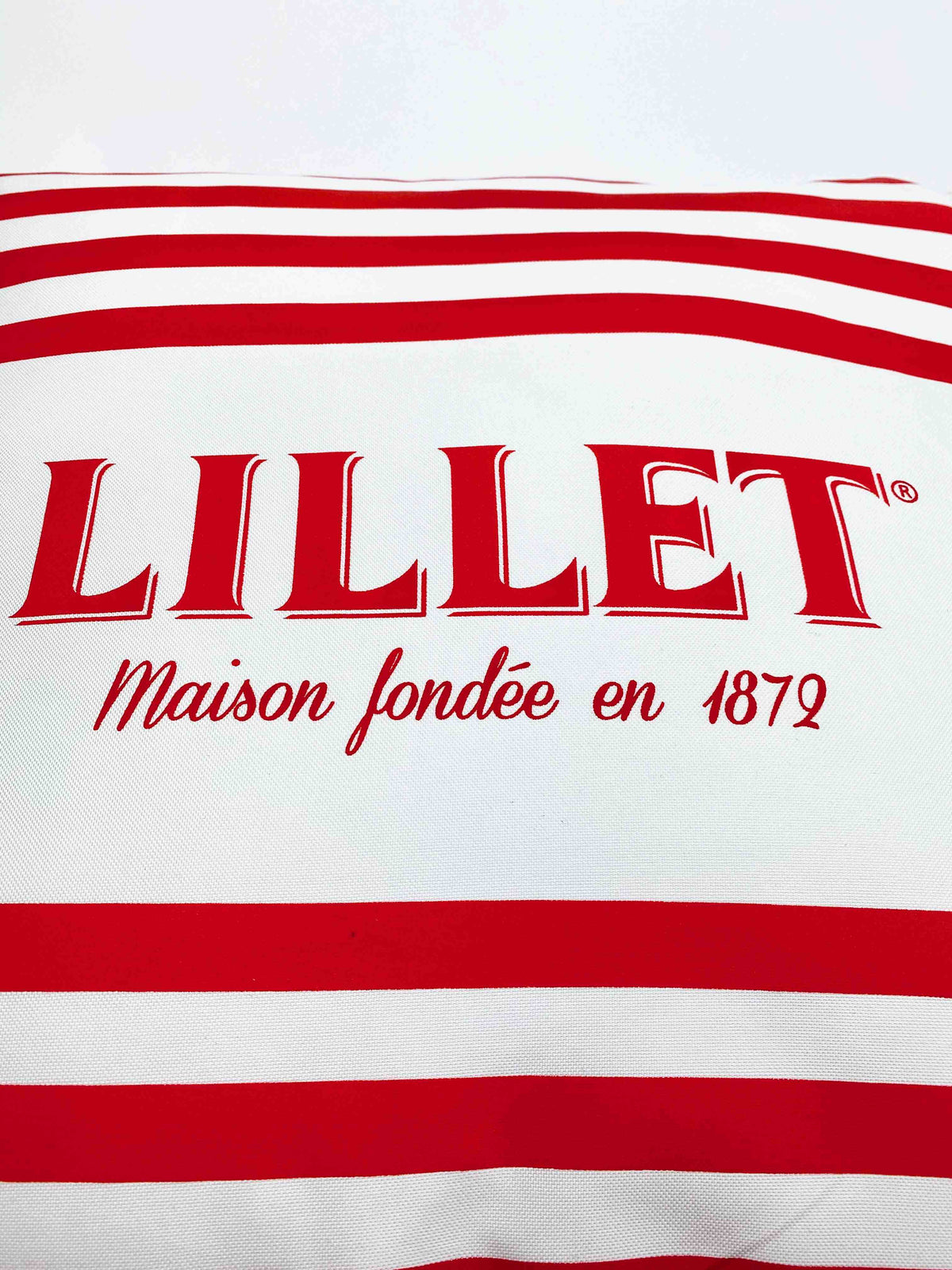1x coussin Lillet Likör petit format env. 30 x 30 x 10 cm rouge/blanc – Vue 3