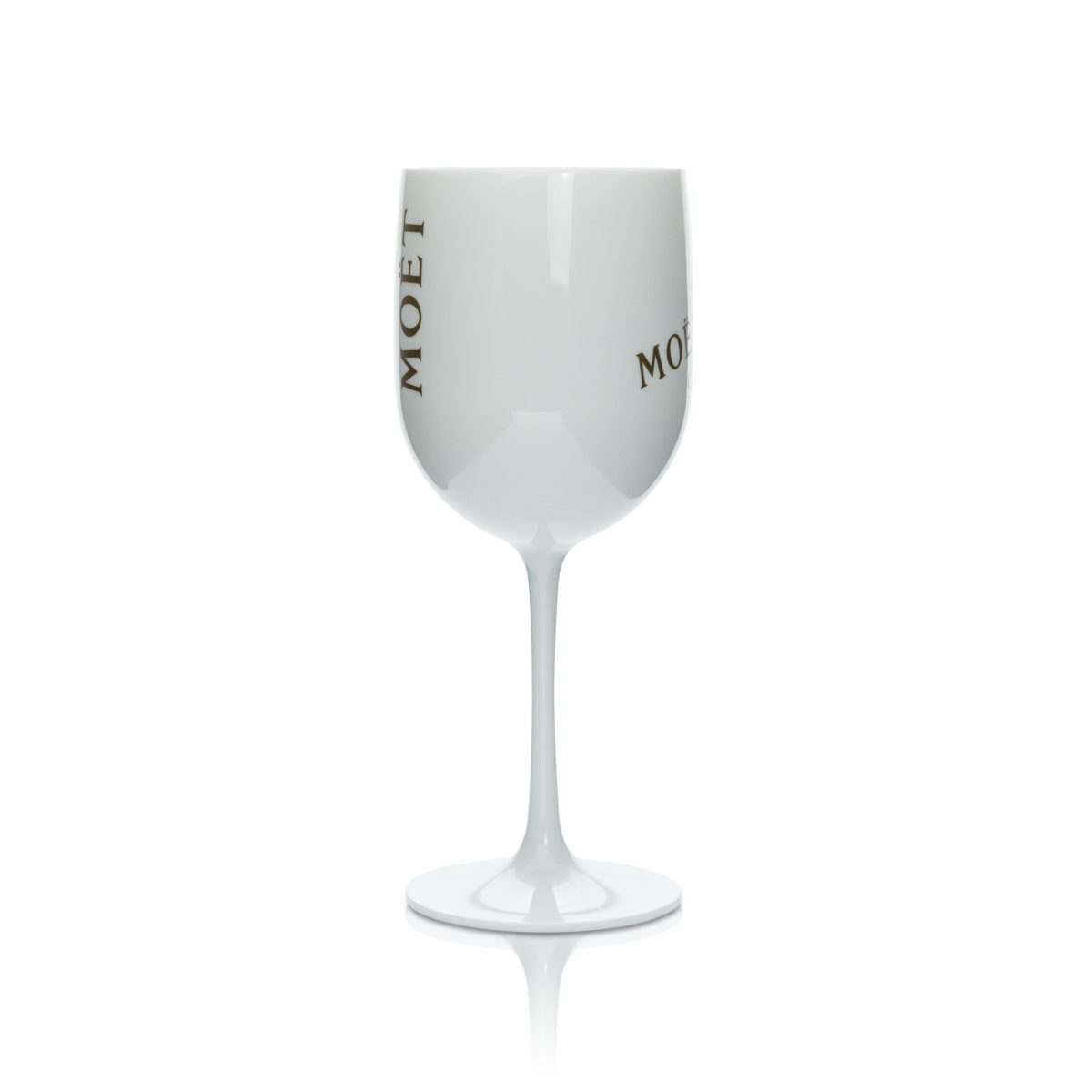 1x verre à champagne Moët & Chandon en plastique doré Shrift – Vue 3