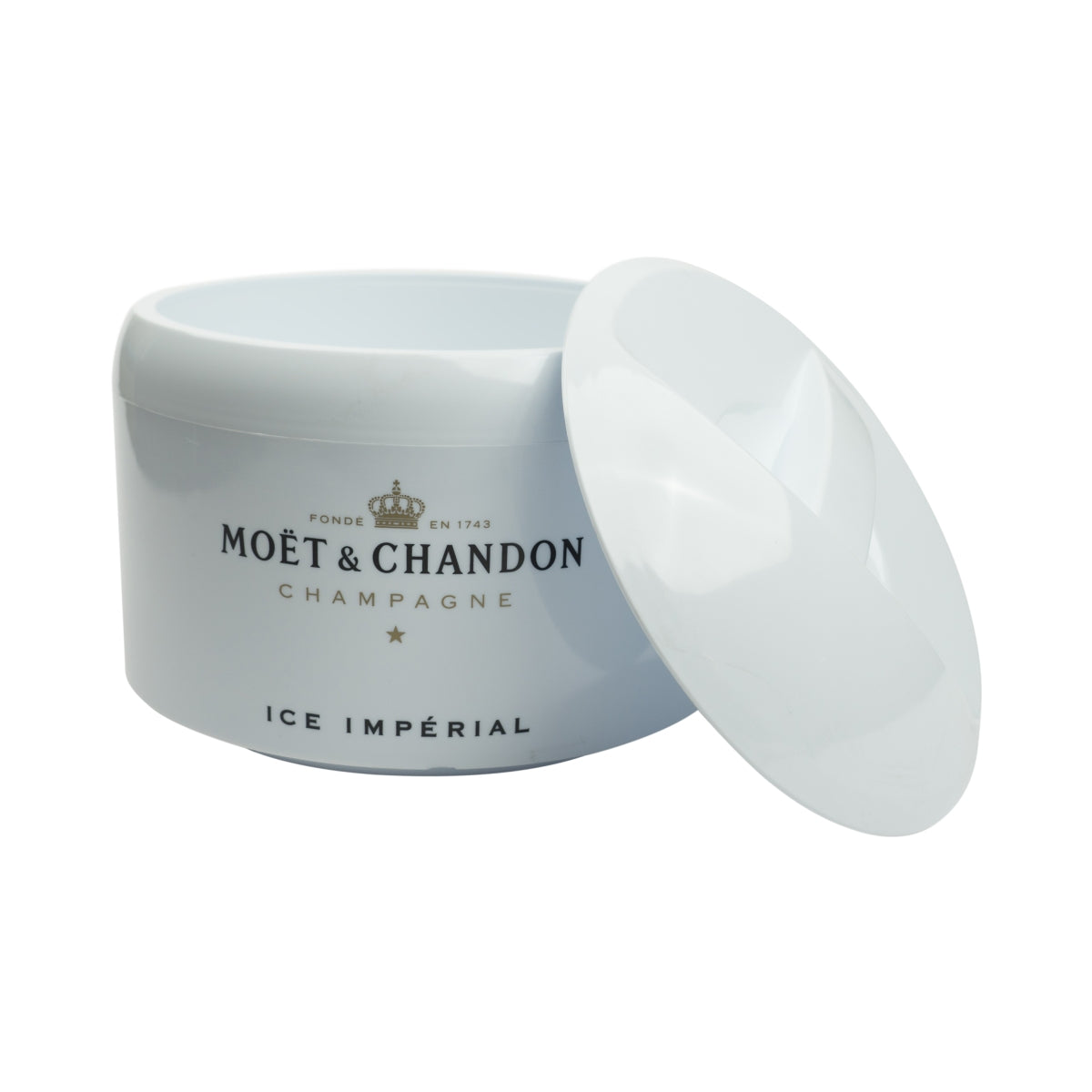 1x Moët & Chandon seau à champagne blanc Ice Imperial rond – Vue 2