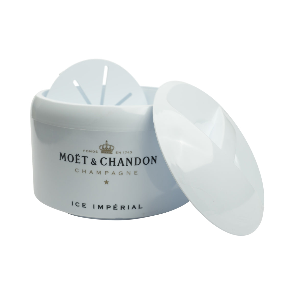1x Moët & Chandon seau à champagne blanc Ice Imperial rond – Vue 3