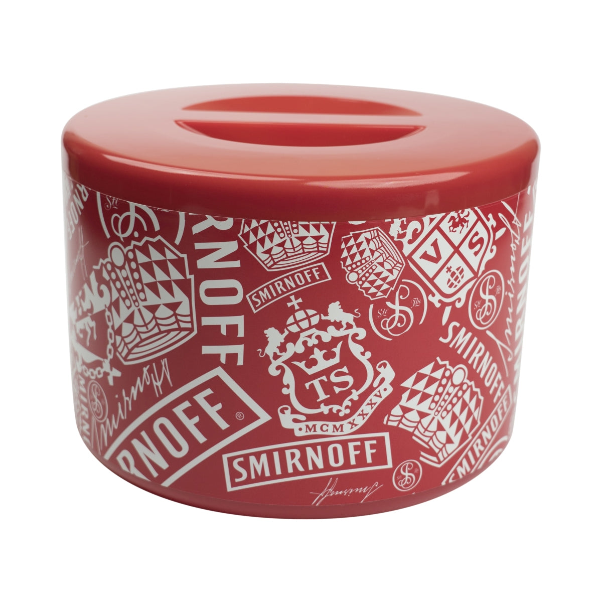 1x Smirnoff Vodka Refroidisseur Glacière ronde rouge – Vue 3
