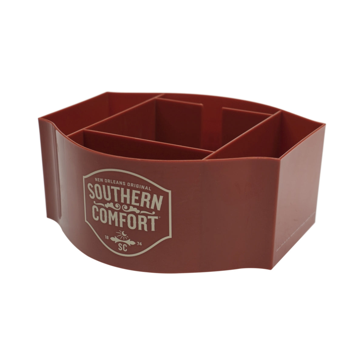 1x Southern Comfort Whiskey Barcaddy rouge en plastique