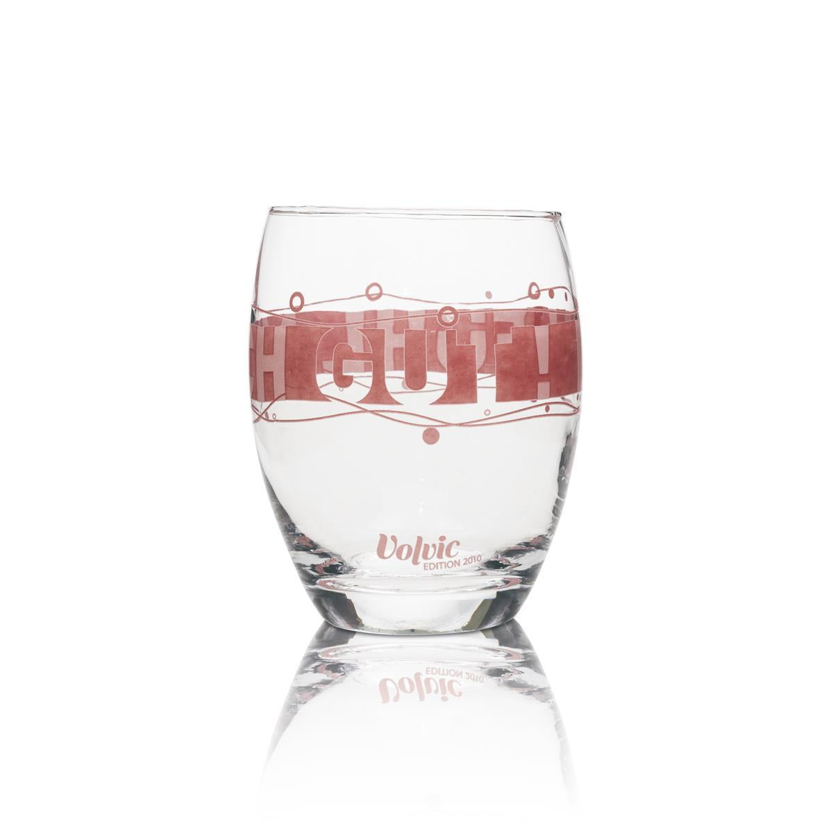 1x verre à eau Volvic édition 2010, rose – Vue 2
