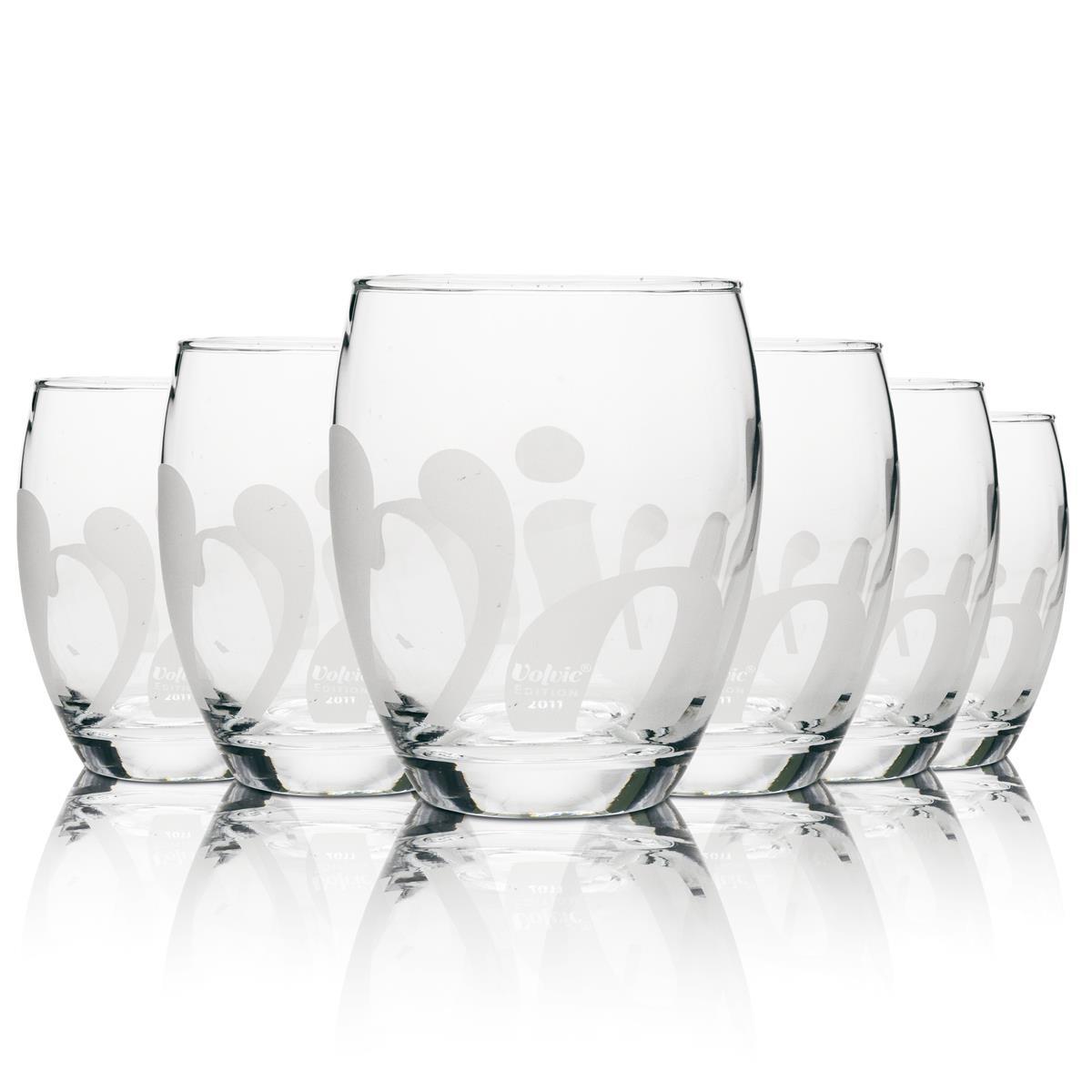 1x verre à eau Volvic édition 2011, blanc