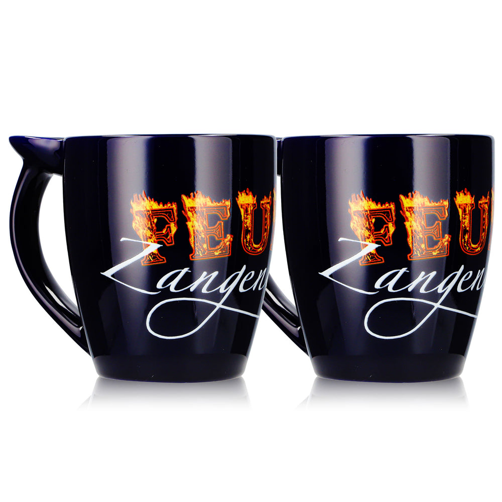 2 tasses à vin chaud Mohaba « Hot-Pot Feuerzangenbowle », bleu cobalt, 0,2 l, graduées