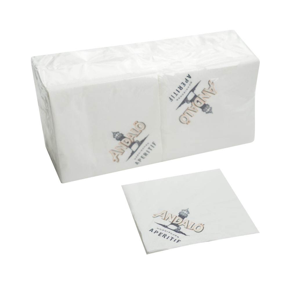 250 serviettes Andalö Serviettes Sous-verres 12x12cm Gastro Anti-gouttes Verres
